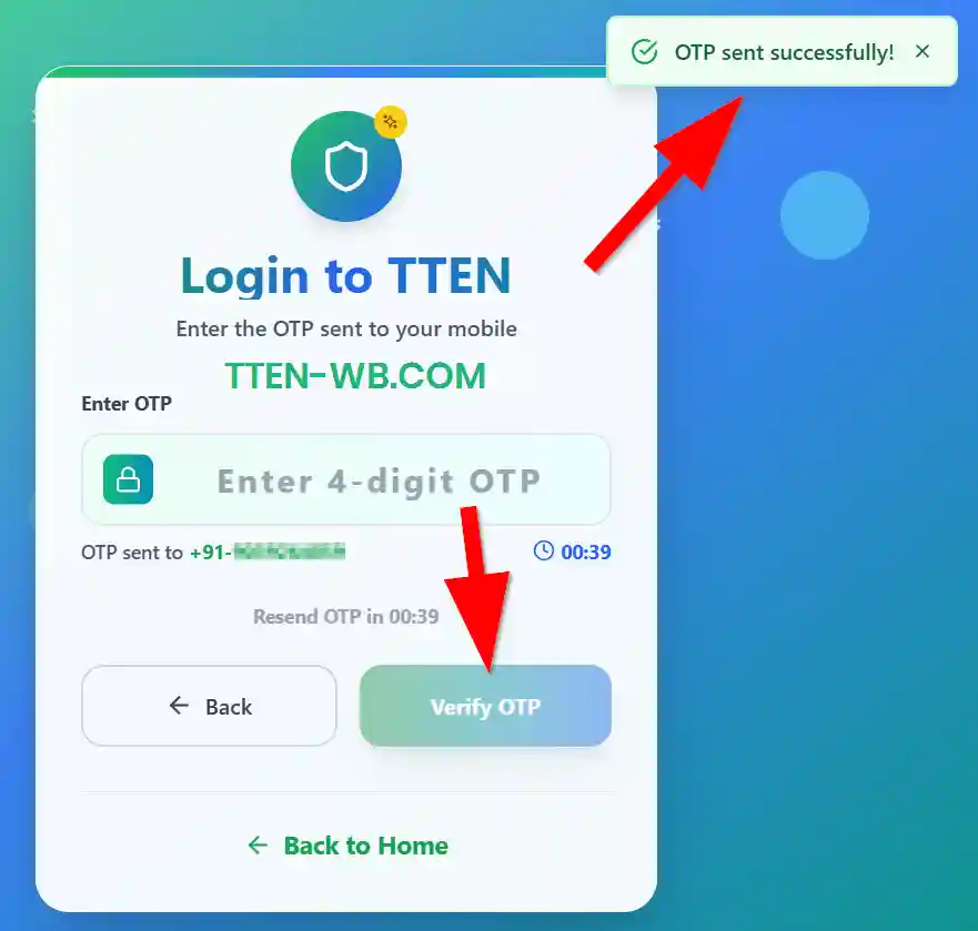 TOTO TTEN Portal Login 2026